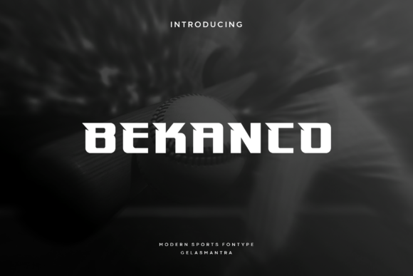 Bekanco: A Font for Dynamic Sports-Themed Design Projects
