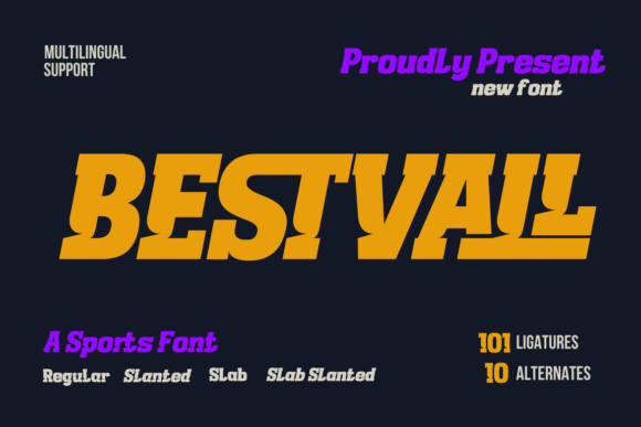 Bestvall: A Dynamic Typeface for Modern Creatives and Businesses