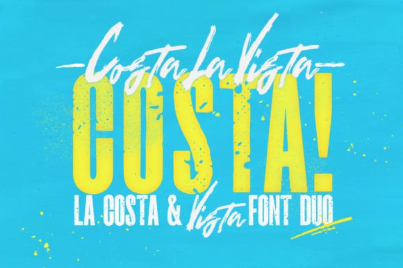 Costa La Vista Font: A Unique Display Type System for Versatile Design Projects