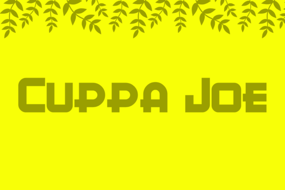 Cuppa Joe: A Timeless Slab Serif Font for Modern Design