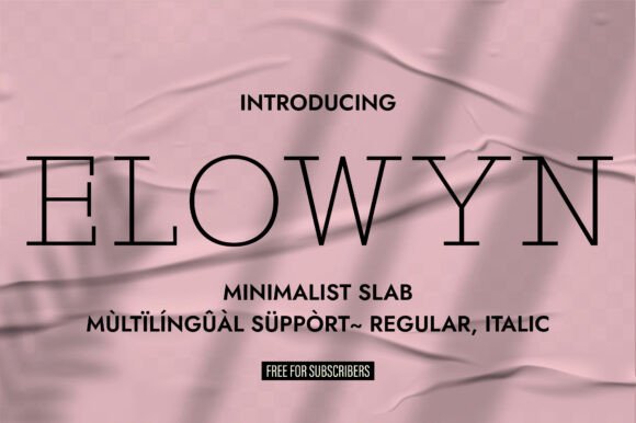 Elowyn: A Versatile and Elegant Minimalist Typeface for Modern Design