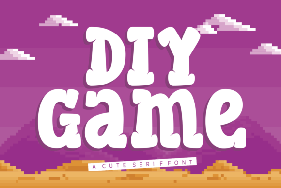 Exploring Diy Game: A Chubby and Playful Slab Serif Font for Creative Typography