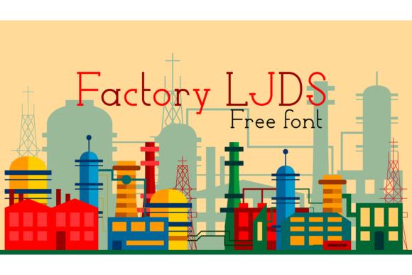 Factory LJDS: A Slim and Vintage Styled Slab Serif Font for Modern Design