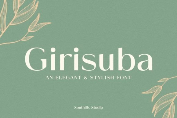 Girisuba Font: Modern Elegance for Creative Projects