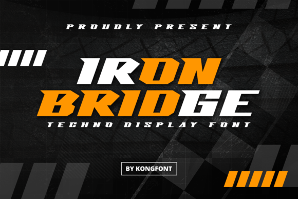 Iron Bridge: A Modern and Robotic Slab Serif Font for Urban Creativity