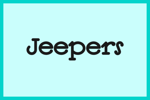Jeepers Font: A Playful Slab Serif for Creative Projects