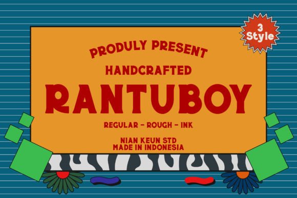 Rantuboy: A Retro-Style Display Font with Modern Flair