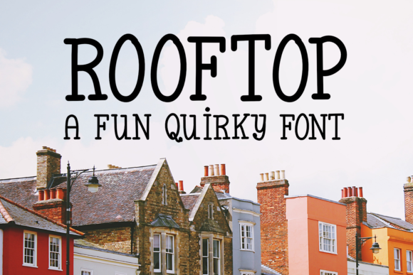 Rooftop Font: A Quirky Slab Serif with Vintage Charm for Modern Design