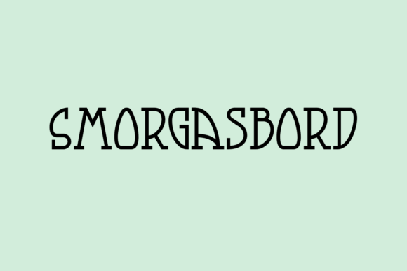 Smorgasbord: A Playful Slab Serif Font for Creative Projects