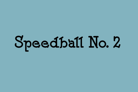 Speedball No. 2: A Quirky Vintage Slab Serif Font for Creative Projects