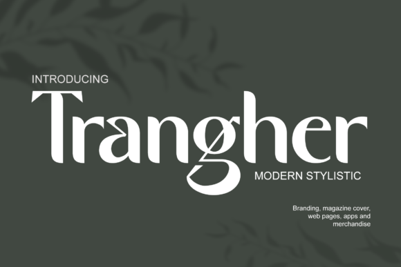 Trangher – A Modern Stylistic Font for Impactful Design